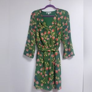 DR2 Floral Green Dress